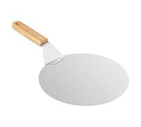 Asdirne Pizza Peel, Pizza Paddle with Wooden Handle and Stainless Steel Metal Tray for Homemade Pizzas, Pastries, Dough, Bread, Cakes etc, Heavy Duty Pizza Paddle, 10 Inches