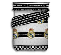 ASDITEX Real Madrid Duvet Cover Set, 50% Cotton, 50% Polyester, Club Crest Design, for Beds 90, 105, 135, 150 cm (90)
