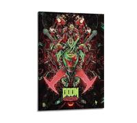 ASDIVMZZC Doom Eternal Poster Poster Decorative Painting Canvas Wall Posters And Art Picture Print Modern Family Bedroom Decor Posters 08x12inch(20x30cm)