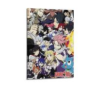 ASDIVMZZC Fairy Tail Anime Cartoon Poster Poster Decorative Painting Canvas Wall Posters And Art Picture Print Modern Family Bedroom Decor Posters 24x36inch(60x90cm)