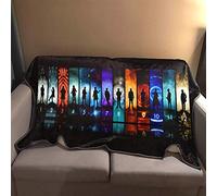 ASDIWON Doctor Who Plush Flannel Blanket - Warm & Soft, Perfect for Air Conditioning & Naps (C, 100x150cm/40x60in)