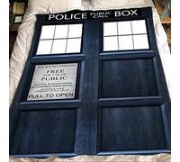ASDIWON Doctor Who Plush Flannel Blanket - Warm & Soft, Perfect for Air Conditioning & Naps (G, 100x150cm/40x60in)
