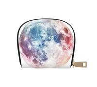 ASDJHFABKY Multiple Stars Pattern Leather Bag Science-Fiction Style Wallet Moon Card Pack Cycling Enthusiasts - Road ID and Repair Card Keeper 9X11CM