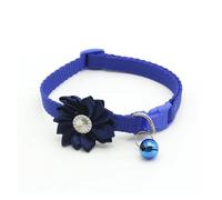 ASDJKL Pet Products Pet Bell Flower Collar Necklace Pet Cat Collar Cute Cat Bell Collar Adjustable Nylon Ribbon for Cats Small Dogs Puppy Pet Products(Blue)