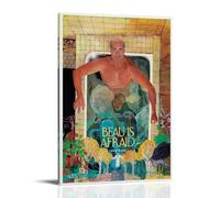 ASDJWAUEYWEH Beau Is Afraid Poster Canvas Decor Wall Art Posters Vintage Art Esthetic Decoration for Living Room Bed Room 16x24inch(40x60cm) Frame-style