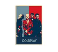 ASDJWAUEYWEH Coldplay Poster Canvas Decor Wall Art Posters Vintage Art Esthetic Decoration for Living Room Bed Room 16x24inch(40x60cm) Unframe-style