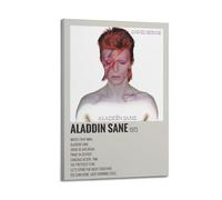 ASDJWAUEYWEH David Bowie Poster Canvas Decor Wall Art Posters Vintage Art Esthetic Decoration for Living Room Bed Room 12x18inch(30x45cm) Frame-style