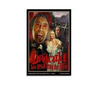 ASDJWAUEYWEH Dracula Has Risen from The Grave Poster Canvas Decor Wall Art Posters Vintage Art Esthetic Decoration for Living Room Bed Room 12x18inch(30x45cm) Unframe-style
