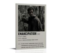 ASDJWAUEYWEH Emancipation Poster Canvas Decor Wall Art Posters Vintage Art Esthetic Decoration for Living Room Bed Room 24x36inch(60x90cm) Frame-style