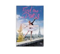 ASDJWAUEYWEH Find Me in Paris Poster Canvas Decor Wall Art Posters Vintage Art Esthetic Decoration for Living Room Bed Room 12x18inch(30x45cm) Unframe-style