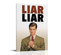 ASDJWAUEYWEH Liar Liar Poster Canvas Decor Wall Art Posters Vintage Art Esthetic Decoration for Living Room Bed Room 20x30inch(50x75cm) Frame-style