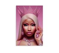 ASDJWAUEYWEH Nicki Minaj Poster Canvas Decor Wall Art Posters Vintage Art Esthetic Decoration for Living Room Bed Room 08x12inch(20x30cm) Unframe-style