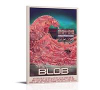 ASDJWAUEYWEH The Blob Poster Canvas Decor Wall Art Posters Vintage Art Esthetic Decoration for Living Room Bed Room 20x30inch(50x75cm) Frame-style