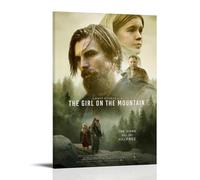ASDJWAUEYWEH The Girl on The Mountain Poster Canvas Decor Wall Art Posters Vintage Art Esthetic Decoration for Living Room Bed Room 12x18inch(30x45cm) Frame-style