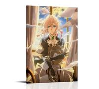 ASDJWAUEYWEH Violet Evergarden Anime1 Poster Canvas Decor Wall Art Posters Vintage Art Esthetic Decoration for Living Room Bed Room 24x36inch(60x90cm) Frame-style