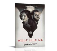 ASDJWAUEYWEH Wolf Like Me Poster Canvas Decor Wall Art Posters Vintage Art Esthetic Decoration for Living Room Bed Room 08x12inch(20x30cm) Frame-style