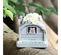 ASDMAOE Pet Memorial Stones, Pet Tombstone, Dog Flowerpots Memorial Stone Monument Gift, Personalised Memorial Plaque(Remembrance)