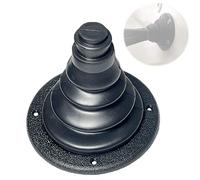asdmm Boat Motor Well Cable Boot - Rigging Steering Protect for Marine Yacht Kayak Electrical Wire Organize, Fuel Lines Diameter 4 7/10" (Black)