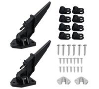 asdmm Marine Boat Speedometer Pitot, Automatic Kick-up Tube Assembly Up to 80 MPH (Black,2 Pack)