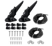 asdmm Marine Boat Speedometer Pitot, Automatic Kick-up Tube Assembly Up to 80 MPH (Black Kits,2 Pack)