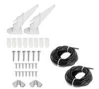 asdmm Marine Boat Speedometer Pitot, Automatic Kick-up Tube Assembly Up to 80 MPH (White Kits,2 Pack)