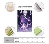 ASDOCVX Anime Curse Return Character Gojo Satoru Poster Poster Decorative Painting Canvas Wall Posters And Art Picture Print Modern Family Bedroom Decor Posters 24x36inch(60x90cm)