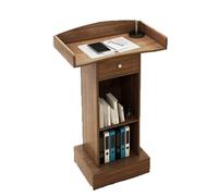 ASDQWER Oak Standing Front TableRetail Counter & Reception Desk Small Wood Cashier Table with Lockable Drawer for Checkout & Clothing Store Ideal for Clinics & Retail Spaces