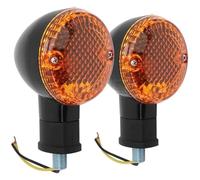 ASDSFR For Yamaha For Bolt XV950 XV 950 R/C For Spec 2014-2018 Motorcycle Front Rear Turn Signal Light Flasher Retro Indicator Lamp Blinker Running Motorcycle Turn Signal Lights(Black Yellow Shell)