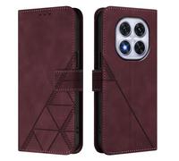 Asdsinfor Flip Case for Redmi Note 14 Pro 4G Faux Leather Wallet Holster with Cards Holder Kickstand Magnetic Closure Shockproof Folio Protect Cover for Xiaomi Redmi Note 14 Pro 4G. WineRed YBS