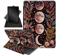 ase for iPad Air (3rd Gen) 10.5" 2019 / iPad Pro 10.5" 2017,360 Degree Rotating Stand Smart Protective Cover Case for iPad Air 3,Crescent Pink Flower