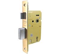 Asec 5 Lever Polished Brass BS 3621 Door Mortice Sashlock 3" (76mm) AS11325