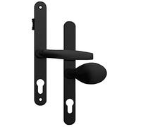 ASEC 68mm Lever Pad UPVC Door Furniture With Snib - Black