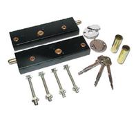Asec AS1999 Lock, Black, Set of 4 Pieces