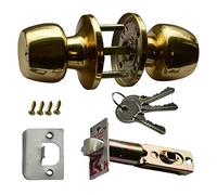 ASEC Entrance Knobset - Polished Brass