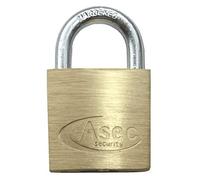 ASEC KA Open Shackle Brass Padlock - 30mm KA `C` Boxed