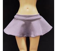 ASEDRFY 1/6 Scale Female,Figure Doll Clothes Pleated Skirts Short Skirts Costume for 12" Female Soldier Action Figure Doll(Purple)