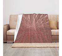 ASEELO 125x100cm Blanket Rose Gold Pink Fleece Blanket Sofa Throw for Bed and Couch Travel