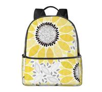 ASEELO 14.5Inch Casual Backpack Abstract Sunflowers Laptop Daypack Travel Backpack School Bag Water Resistant for Men and Women