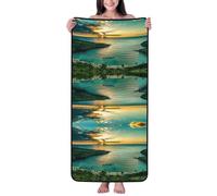ASEELO 140x68 cm Hawaii Sunbeams Bath Towel Highly Absorbent Beach Towel Bath Sheet Towels Body Wrap