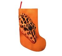 Aseelo 18in Christmas Stocking Leopard Little Gecko Print Christmas Stockings For Xmas Party Gift Filler Fireplace Christmas Tree Decoration