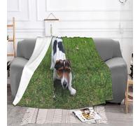 ASEELO 200 X 150 cm Throw Blanket Jack Russell Dog Print Ultra-Soft Micro Fleece Blanket for Sofa Bed Travel