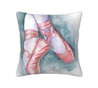 ASEELO Ballet Dancer Cushion Covers Throw Pillow Cover Pillowcases With Invisible Zipper For Sofa Bed Garden Car 30/40/45/50 Cm