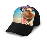 ASEELO Beach Giraffe Printed Adult Baseball Cap, Clean and Versatile, for Men and Women