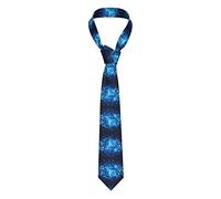ASEELO Blue Musical Notes Men's Tie Necktie Fashion Necktie for Formal Business Wedding Party