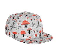 Aseelo Cartoon Mushrooms Snapback Baseball Cap Flat Brim Hat Trucker Hat Hip Hop Adjustable Strap for Men Women