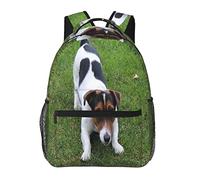 ASEELO Casual Backpack Jack Russell Dog Travel Casual Fashion Bag Printing Laptop Waterproof Anti-Theft Casual Daypack Unisex
