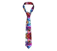 ASEELO Colorful Tie Dye Men's Tie Necktie Fashion Necktie for Formal Business Wedding Party
