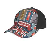 Aseelo England Symbols Baseball Caps Unisex Adjustable Trucker Hat Dad Hat Classic Casual Sports Hat for Men Women