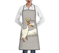Aseelo Funny Pelican Aprons, Unisex Cooking Apron Bib Apron With Pockets For Home Kitchen Restaurant Bbq Baking