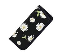 ASEELO Glasses Case daisy Eyeglass Case Soft Eyeglasses Bag Sunglasses Case Neoprene Zipper Glasses Pouch for Women Men
